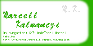 marcell kalmanczi business card